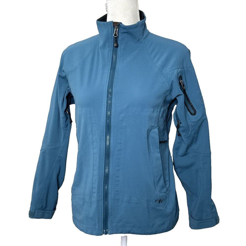 Outdoor Research Women's Size S Jacket Windstopper Soft Shell Zip Pockets Front
